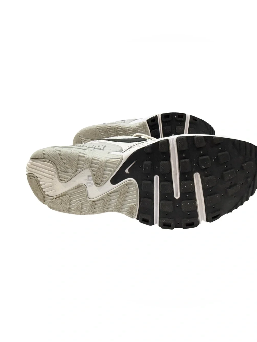 Nike White Sneakers with Black Swoosh